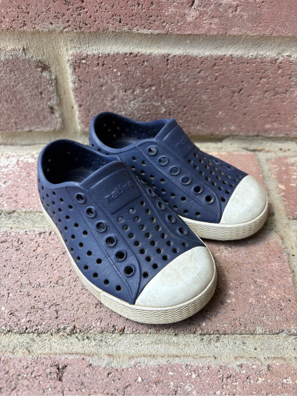 Kids Navy Natives Slip-On Water-Friendly Sneakers